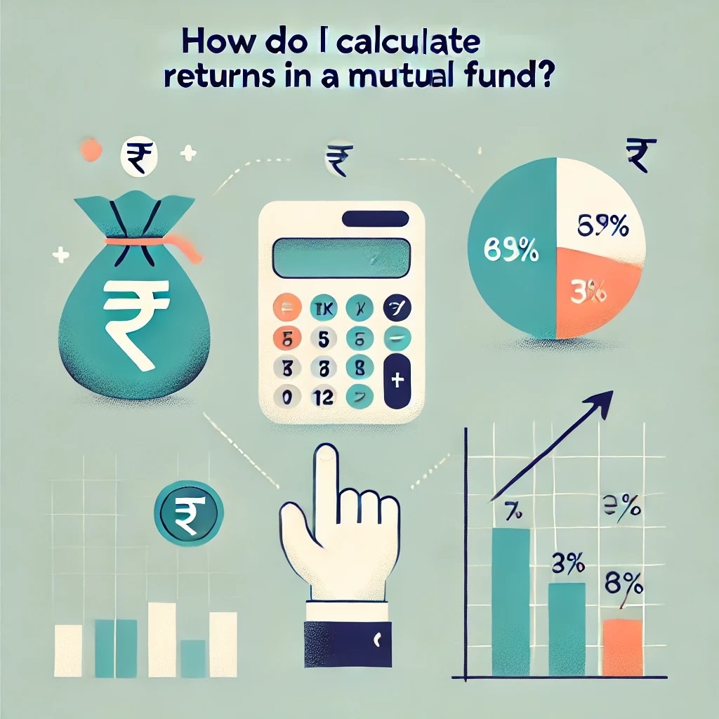 How do I calculate returns in a mutual fund?